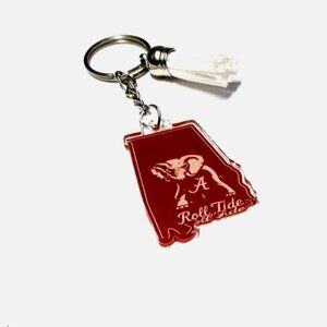 Alabama Crimson Roll Tide Novelty Souvenir Keychains With Tassel